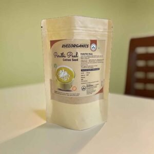 Paruthi Pall Cotton Seed Mix powder, ready to make a healthy drink.
