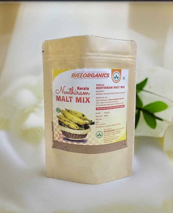 Kerala Nenthiram Malt Mix, made with nutritious Nenthiram bananas.