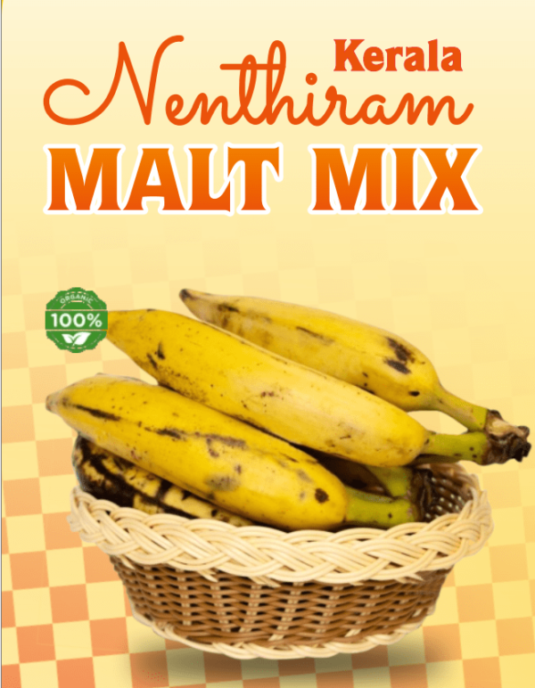 Kerala Nenthiram Malt Mix featuring the sweet and flavorful Nenthiram banana