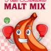 Red banana malt mix powder with natural ingredients like red bananas